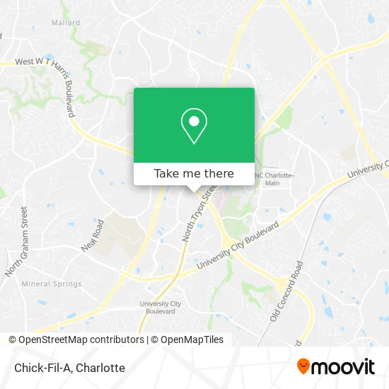 Chick-Fil-A map