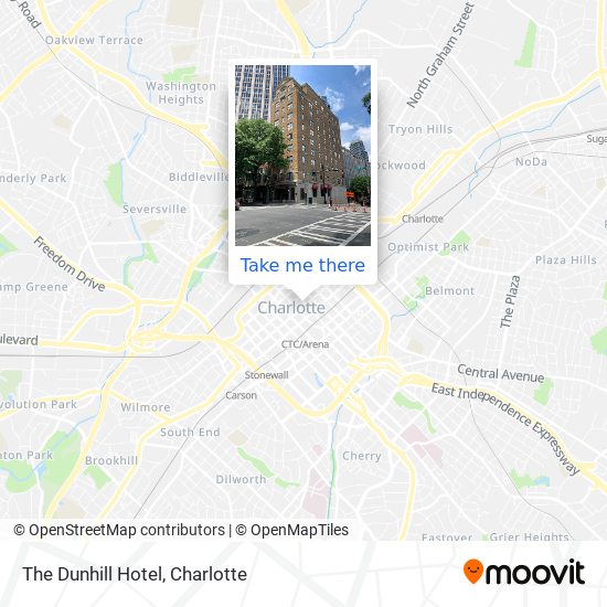 The Dunhill Hotel map