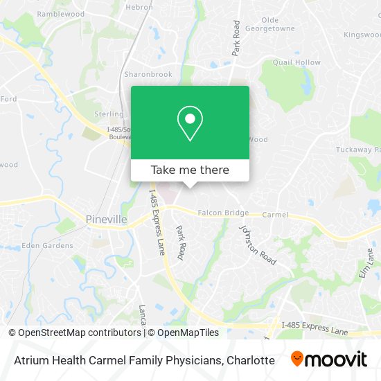 Atrium Health Carmel Family Physicians map