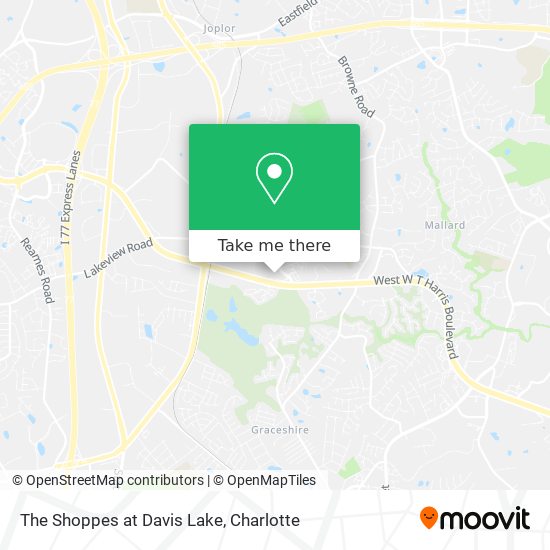 The Shoppes at Davis Lake map