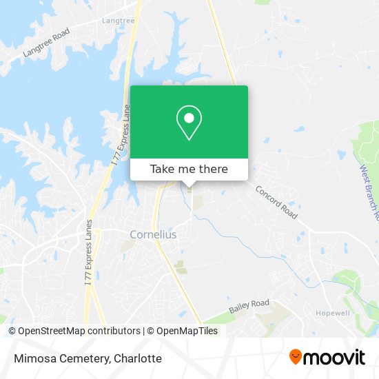 Mimosa Cemetery map