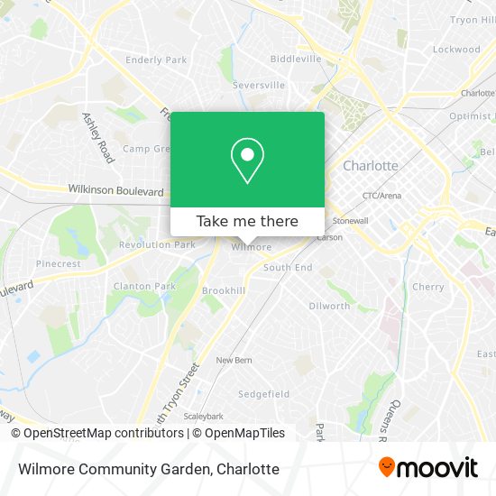 Wilmore Community Garden map