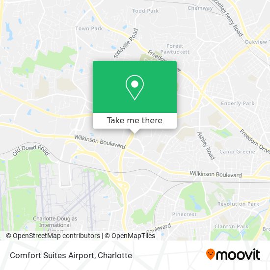 Comfort Suites Airport map