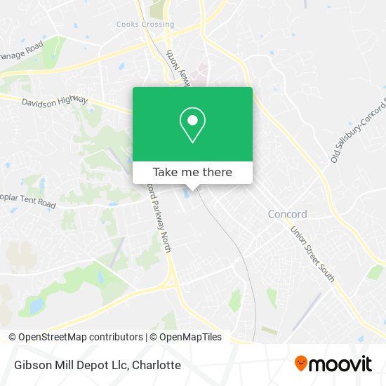 Mapa de Gibson Mill Depot Llc