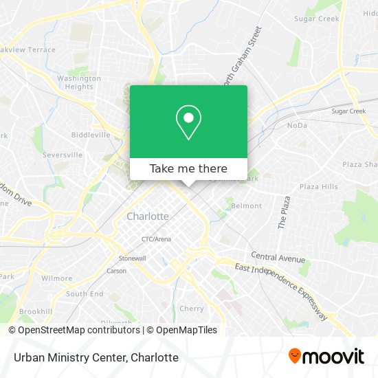 Urban Ministry Center map