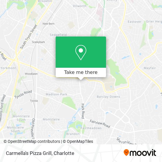 Carmella's Pizza Grill map