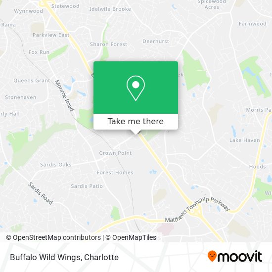 Buffalo Wild Wings map