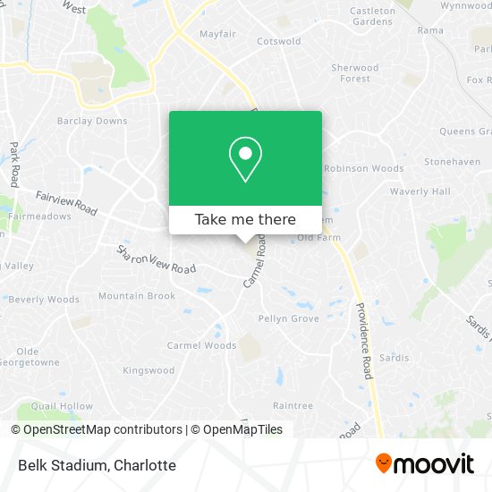 Mapa de Belk Stadium
