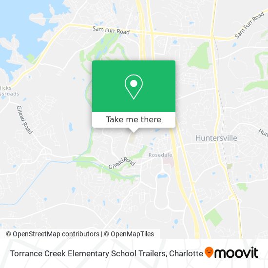 Torrance Creek Elementary School Trailers map