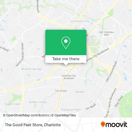The Good Feet Store map