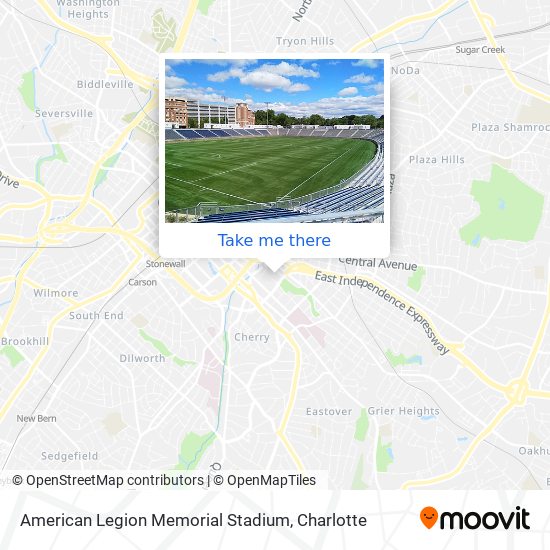 American Legion Memorial Stadium map