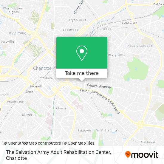 The Salvation Army Adult Rehabilitation Center map