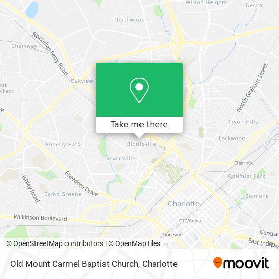Old Mount Carmel Baptist Church map