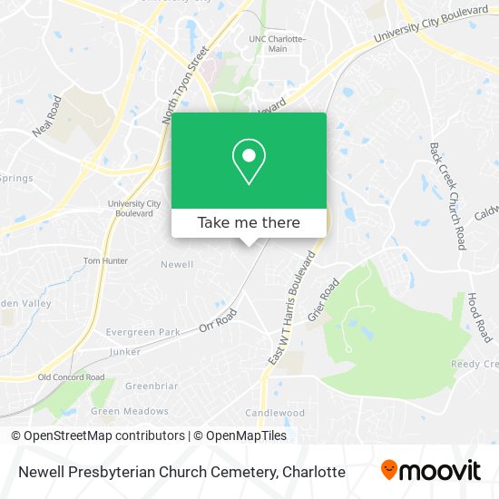 Mapa de Newell Presbyterian Church Cemetery