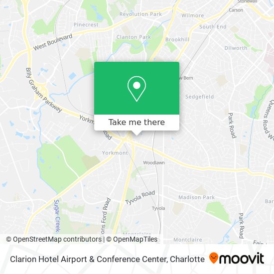 Mapa de Clarion Hotel Airport & Conference Center