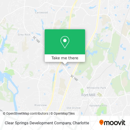 Clear Springs Development Company map