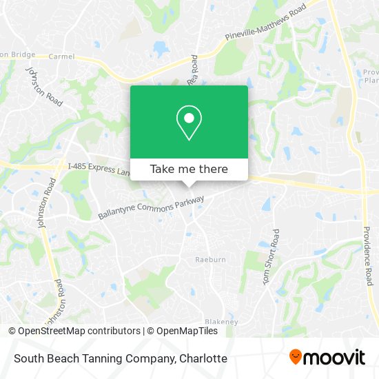 Mapa de South Beach Tanning Company