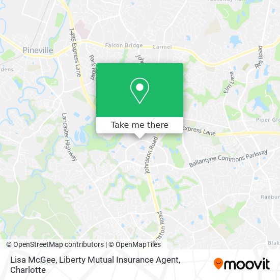 Lisa McGee, Liberty Mutual Insurance Agent map