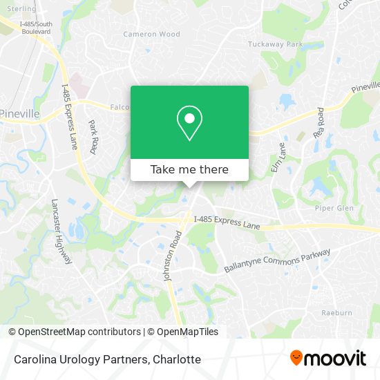 Carolina Urology Partners map