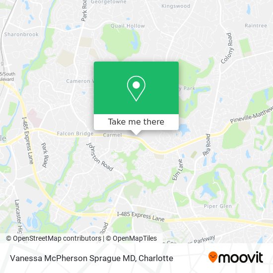 Mapa de Vanessa McPherson Sprague MD