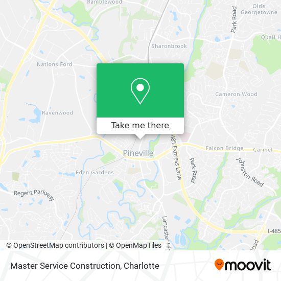 Master Service Construction map