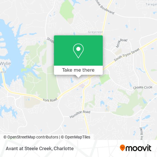 Avant at Steele Creek map