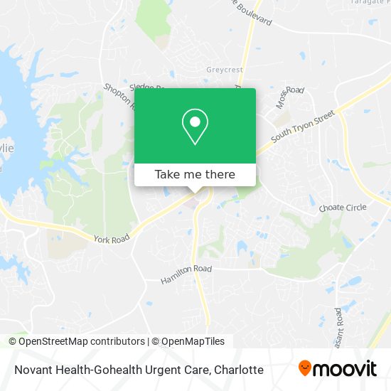 Novant Health-Gohealth Urgent Care map