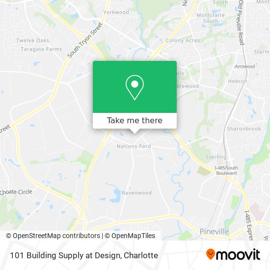Mapa de 101 Building Supply at Design