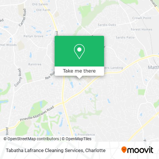 Mapa de Tabatha Lafrance Cleaning Services