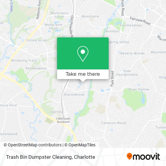 Trash Bin Dumpster Cleaning map