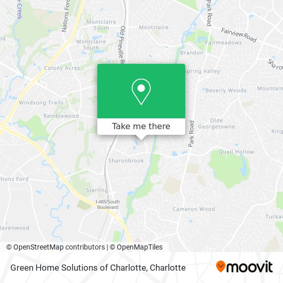 Green Home Solutions of Charlotte map