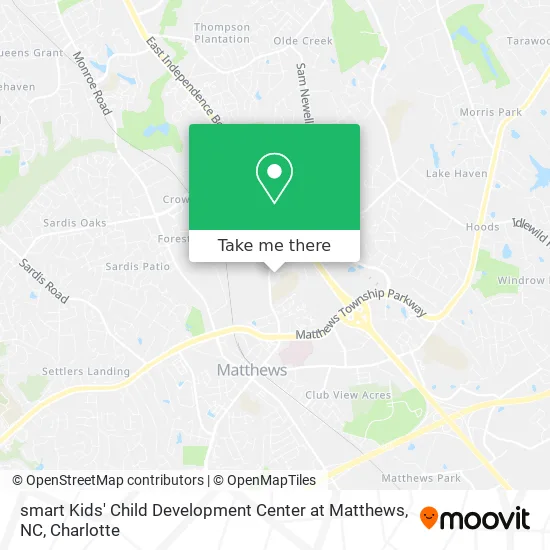 smart Kids' Child Development Center at Matthews, NC map