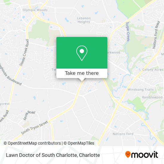 Lawn Doctor of South Charlotte map