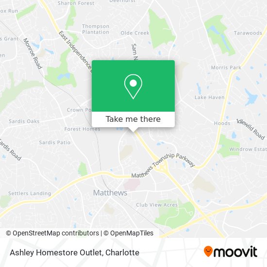 Ashley Homestore Outlet map
