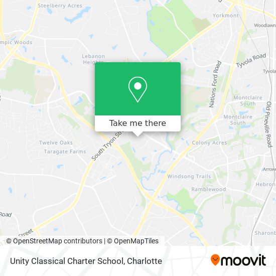 Mapa de Unity Classical Charter School