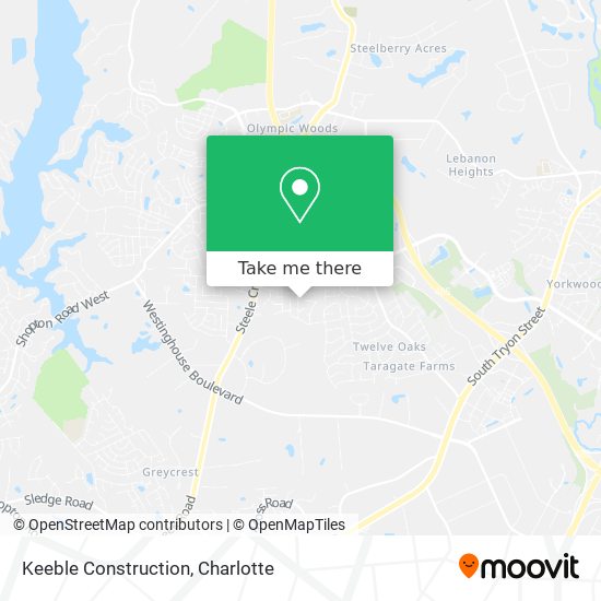 Keeble Construction map