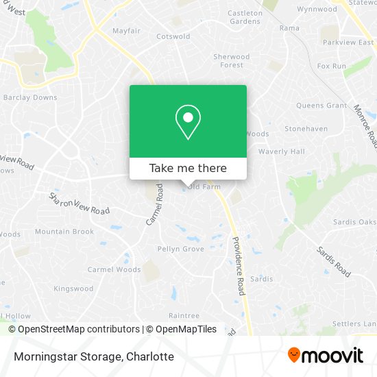 Morningstar Storage map