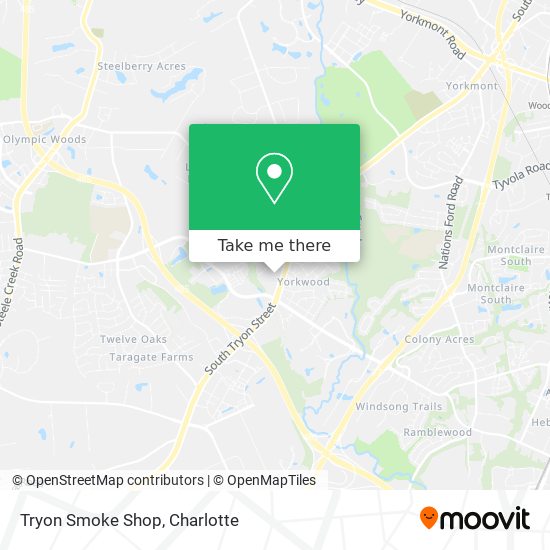 Mapa de Tryon Smoke Shop