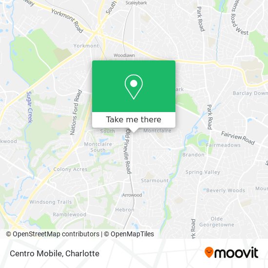 Centro Mobile map