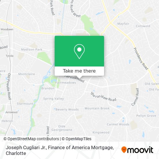 Joseph Cugliari Jr., Finance of America Mortgage map