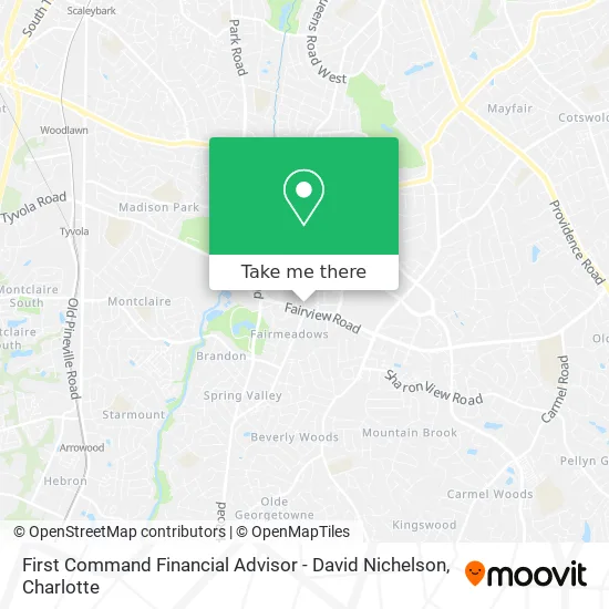 First Command Financial Advisor - David Nichelson map