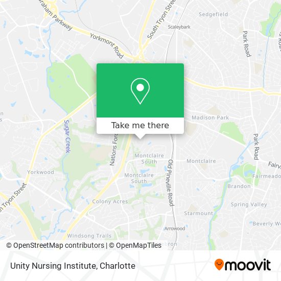 Unity Nursing Institute map