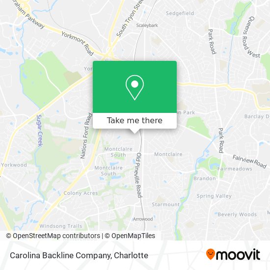Carolina Backline Company map