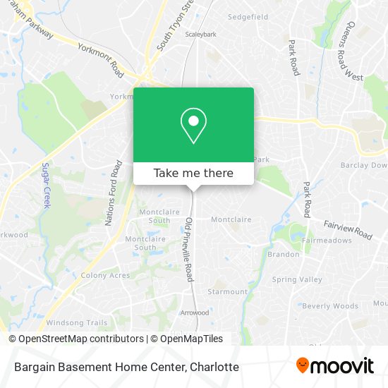 Bargain Basement Home Center map