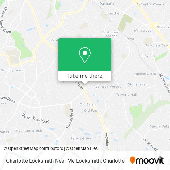 Charlotte Locksmith Near Me Locksmith map