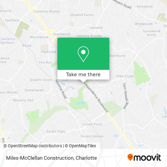 Mapa de Miles-McClellan Construction