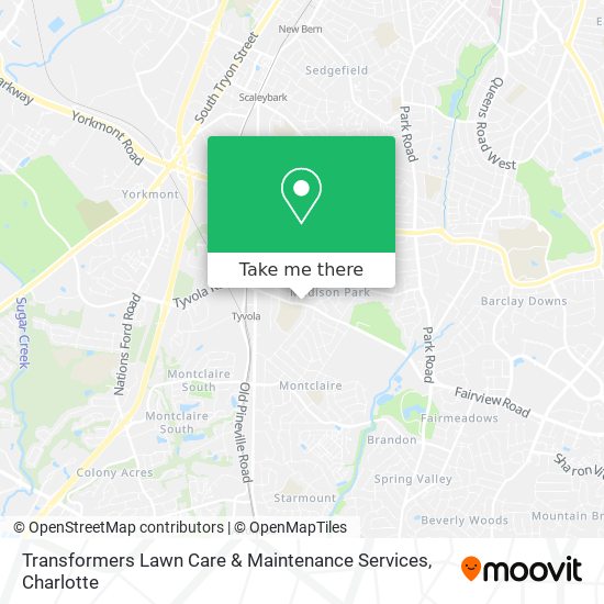 Transformers Lawn Care & Maintenance Services map