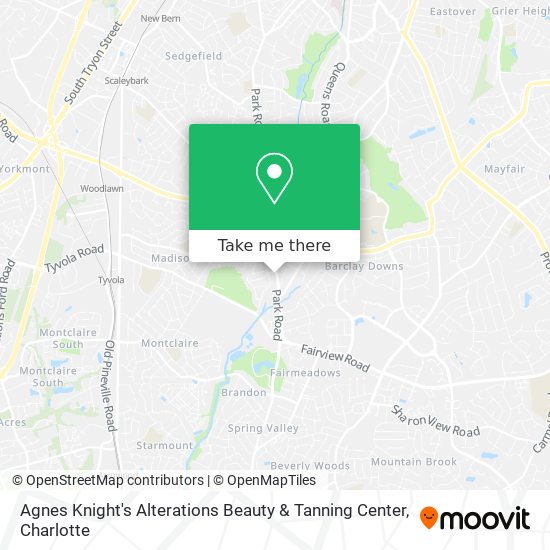 Mapa de Agnes Knight's Alterations Beauty & Tanning Center