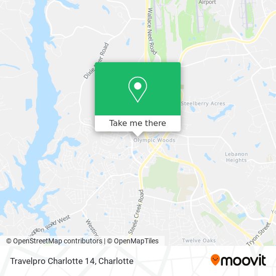 Travelpro Charlotte 14 map