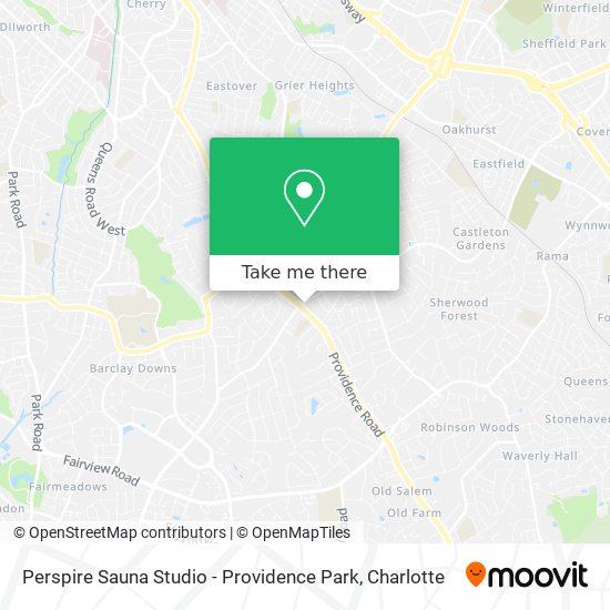 Mapa de Perspire Sauna Studio - Providence Park